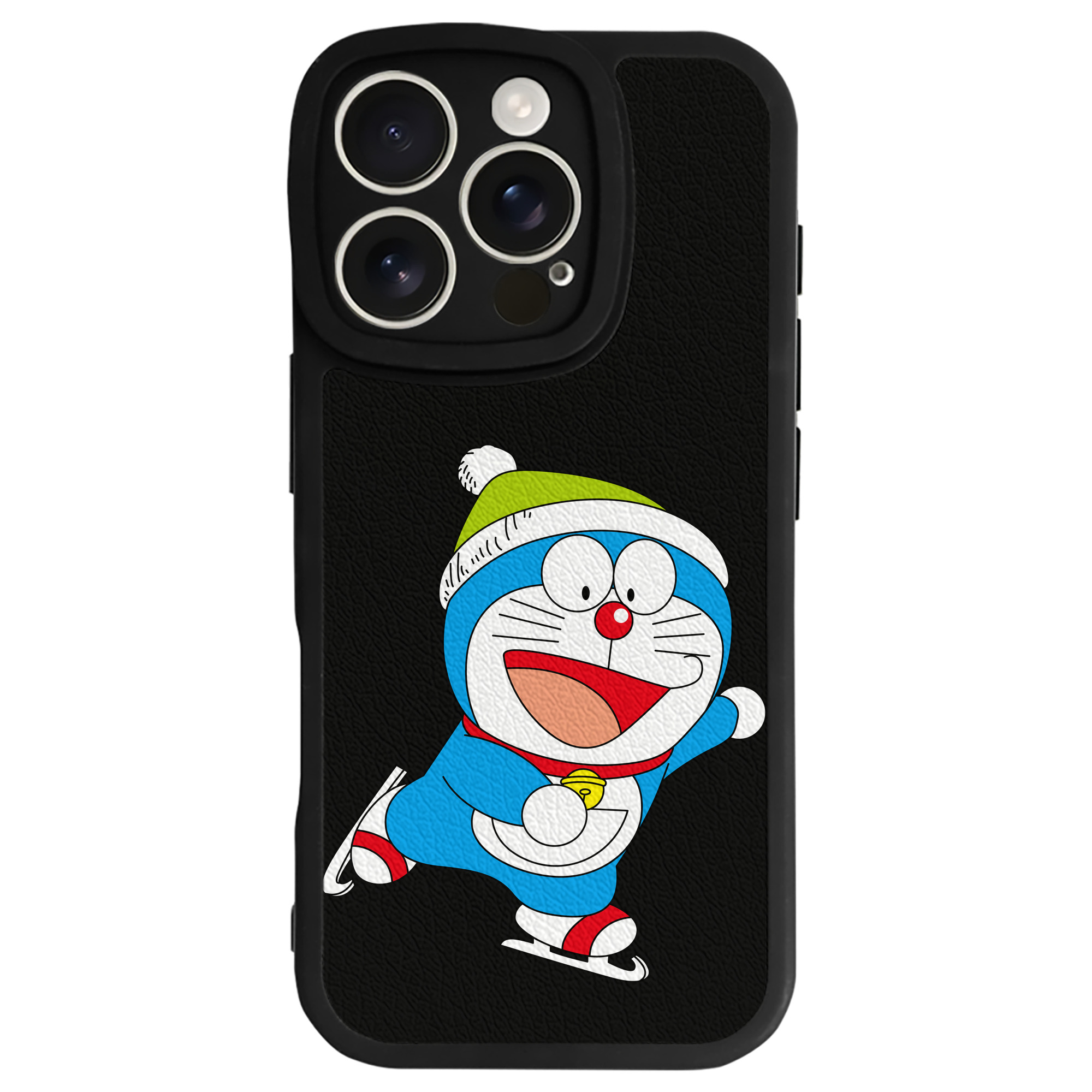 （画像用） ドラえもん Doraemon 【iPhone 16シリーズ対応】シリコンスマホケース（レザー調） 材質：シリコン